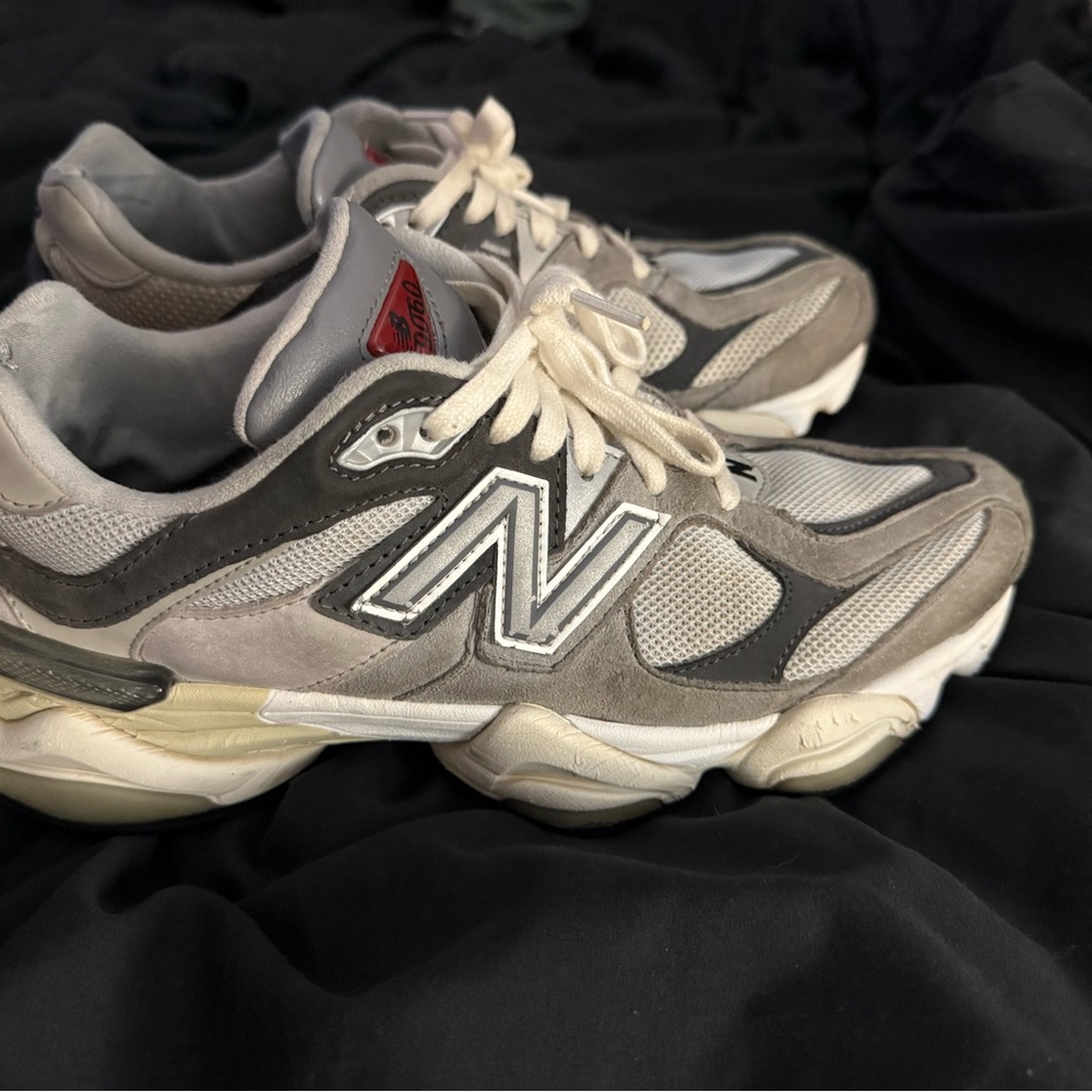 New Balance Gray and White Athletic Shoes